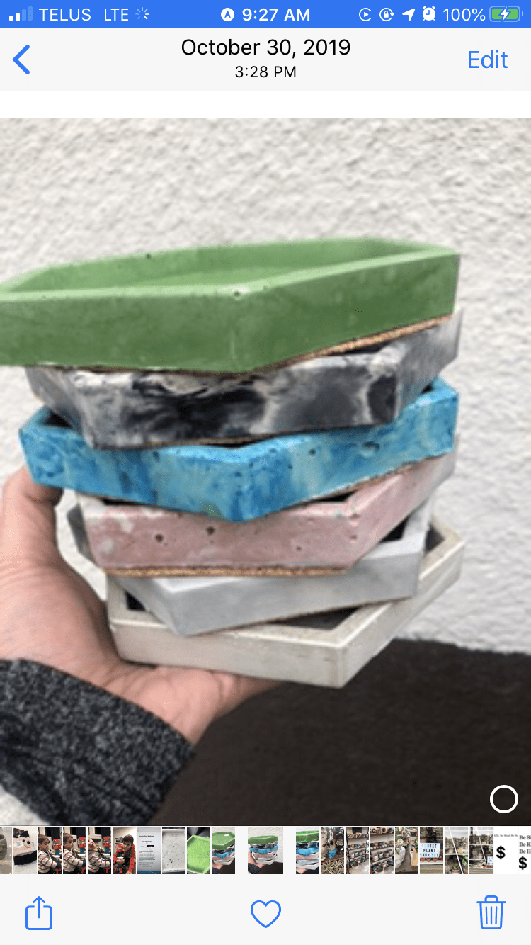 Coasters + Trays - Grey Shed