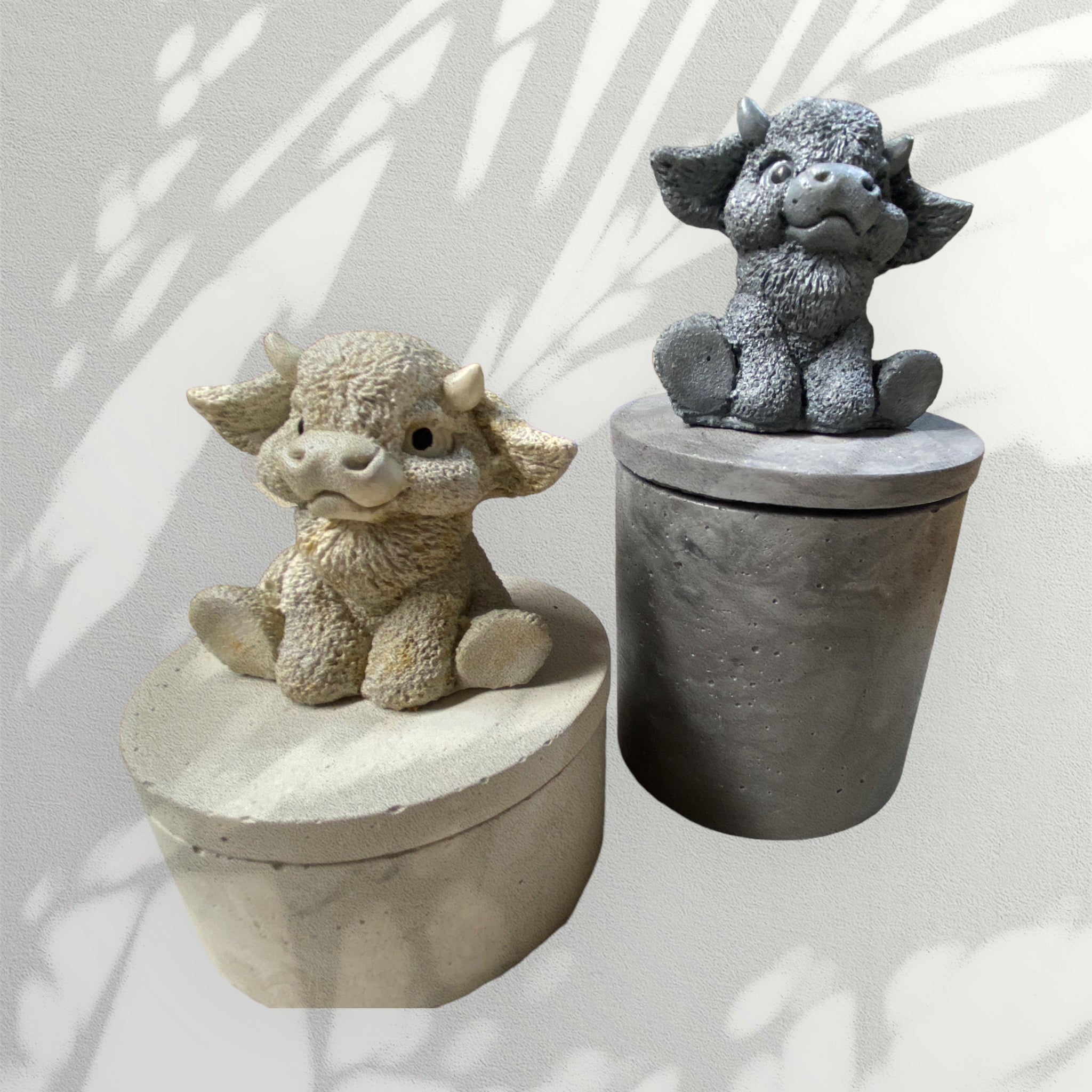 Baby Highland Cow Figure or Container