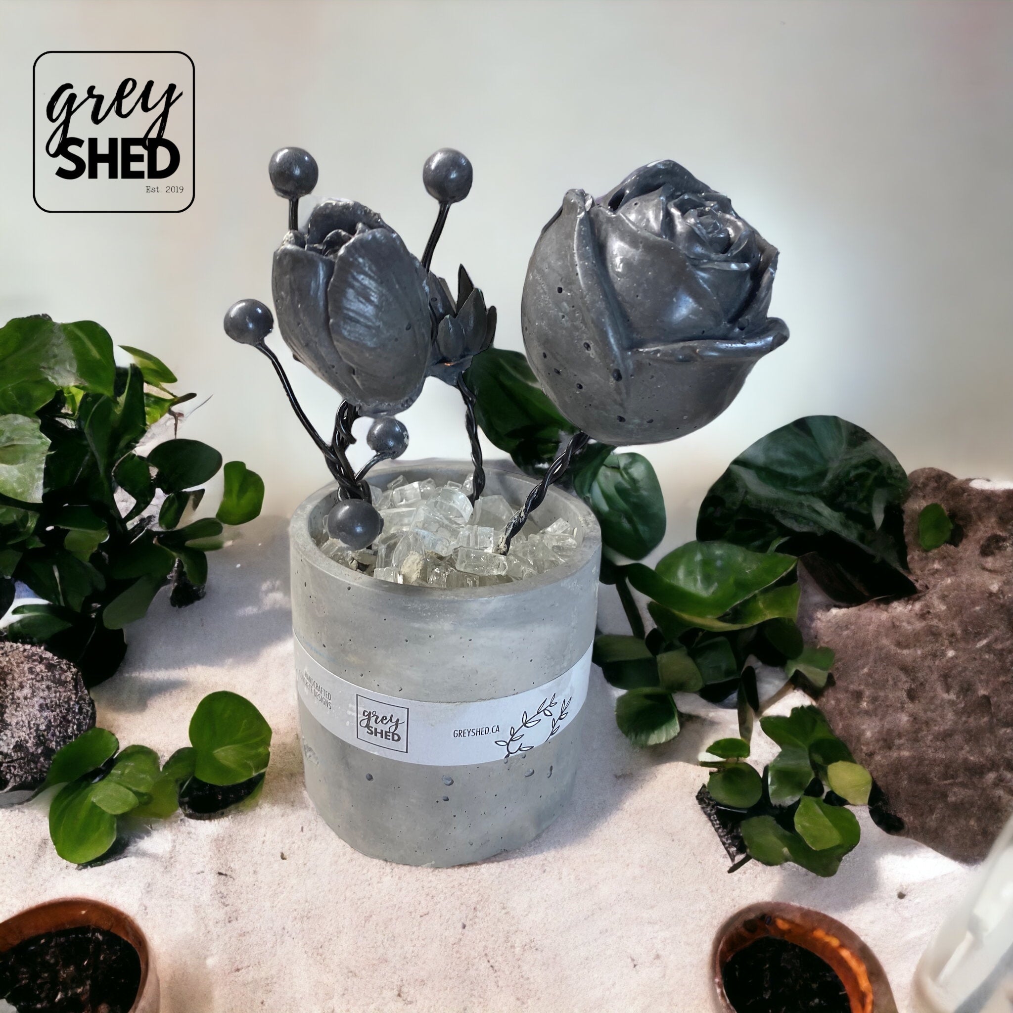 Concrete Flower Bouquet