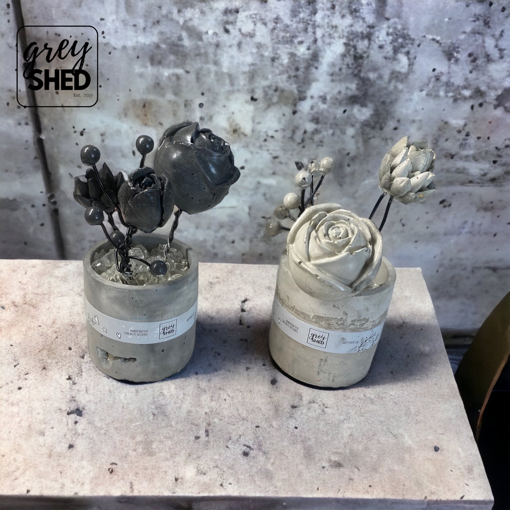 Concrete Flower Bouquet