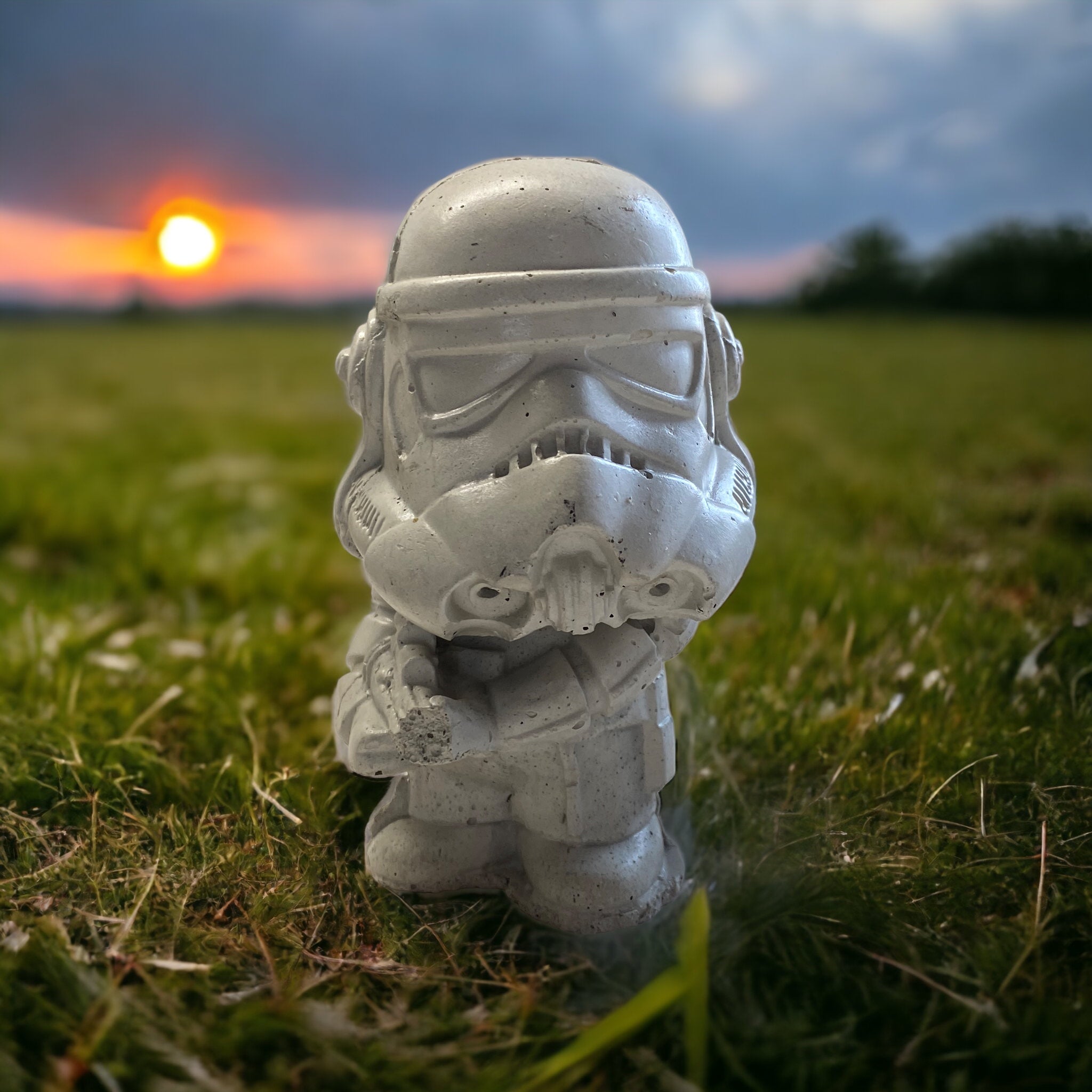 Dark Side Concrete Statue
