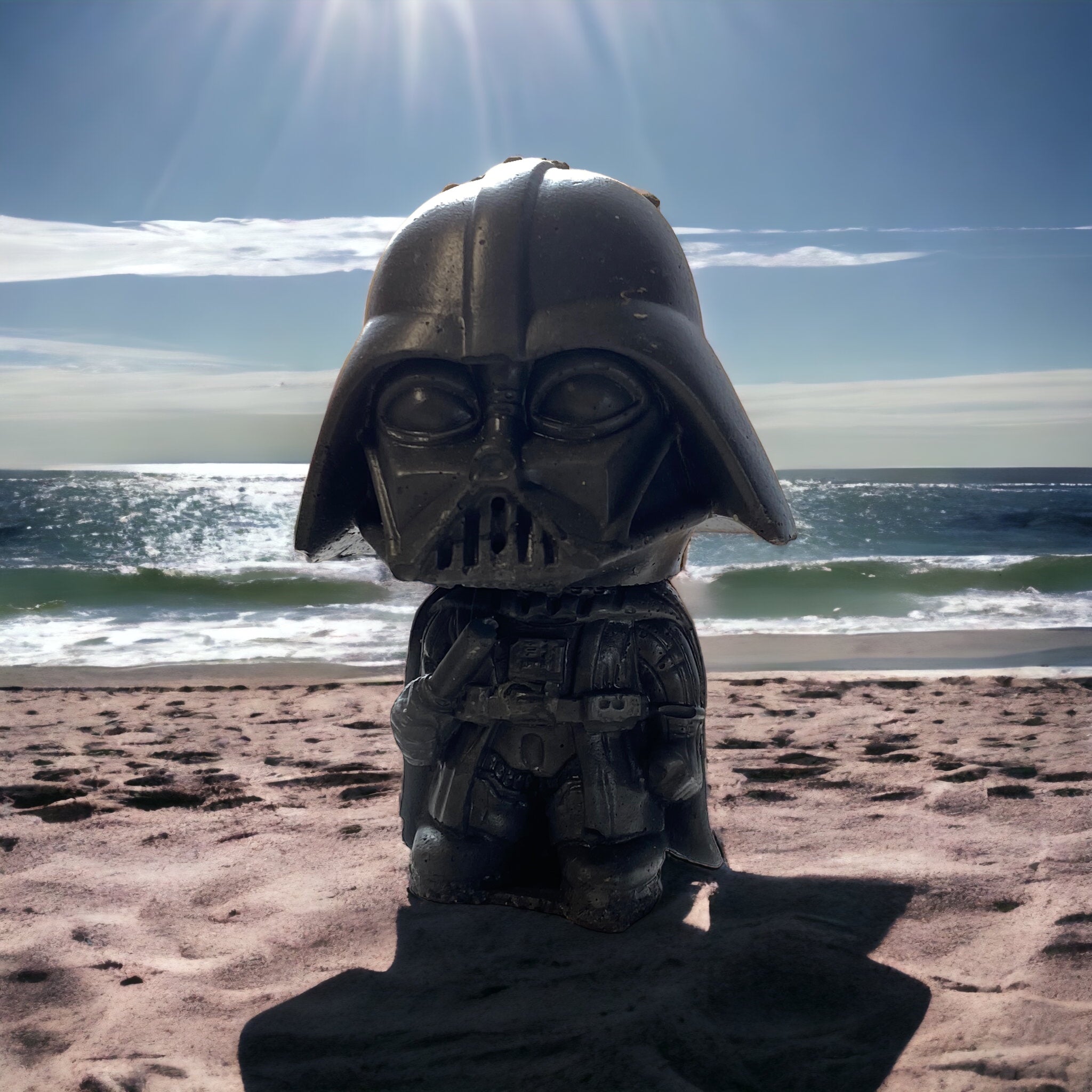 Dark Side Concrete Statue