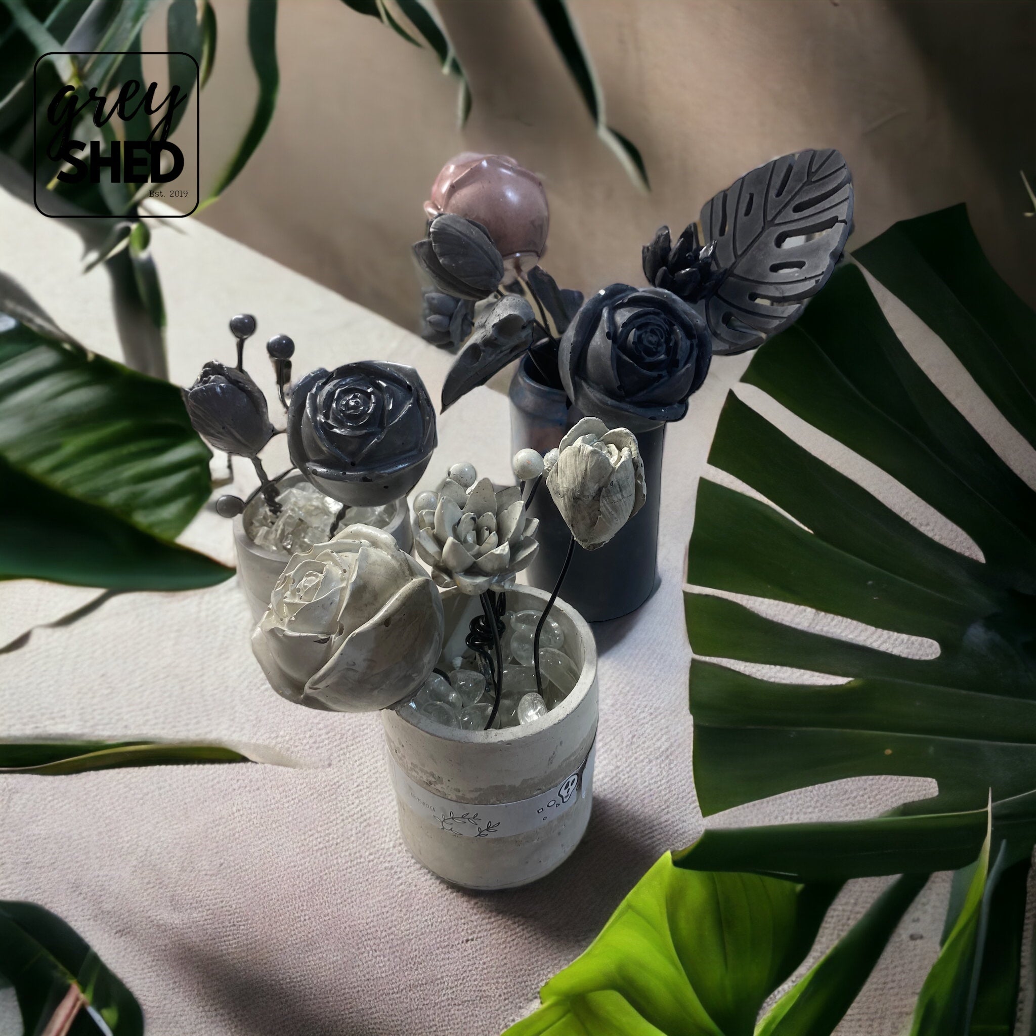 Concrete Flower Bouquet