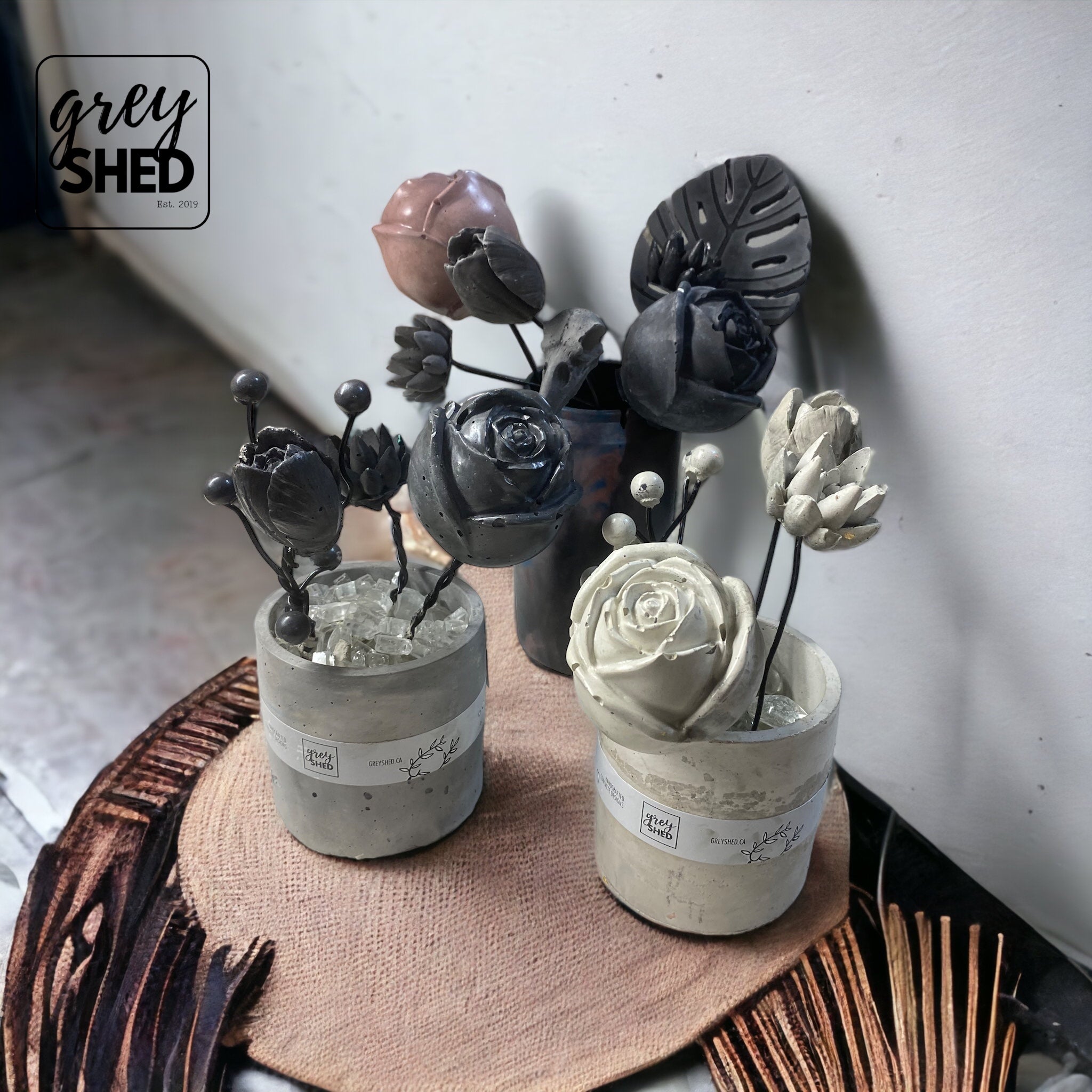 Concrete Flower Bouquet