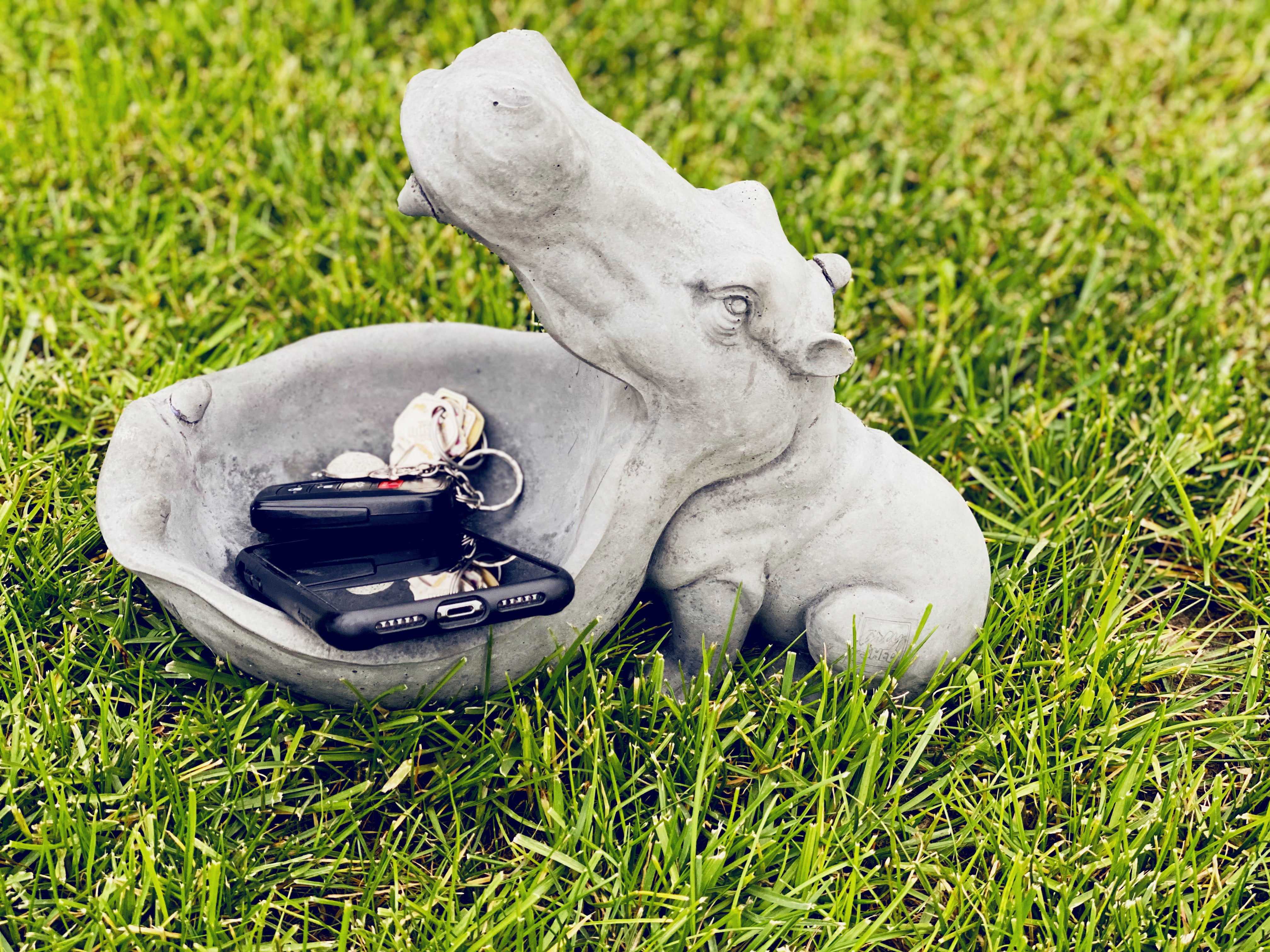 Hazel Hippi the Hippopotamus, Planter and Keys Bowl