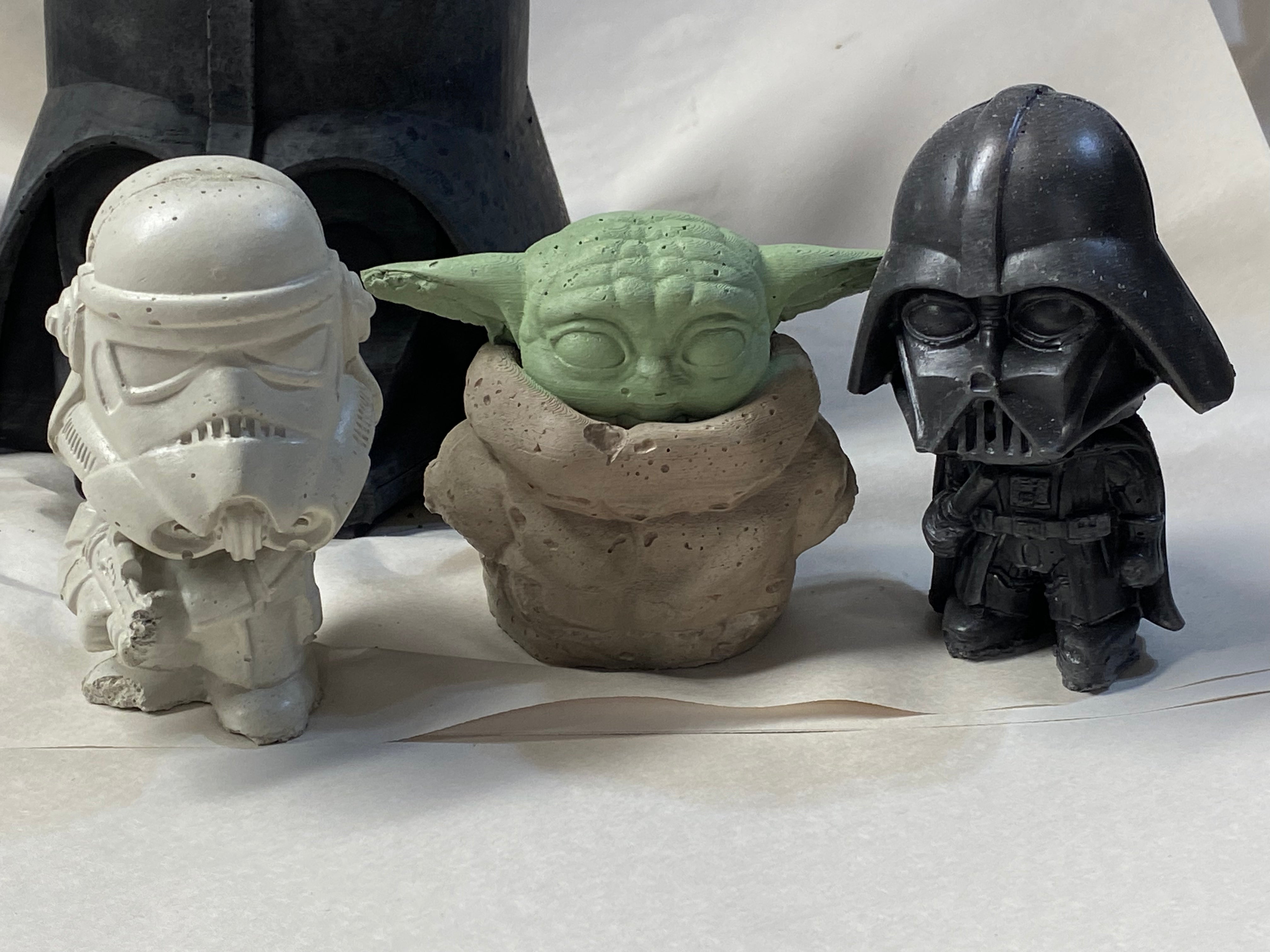 Dark Side Concrete Statue