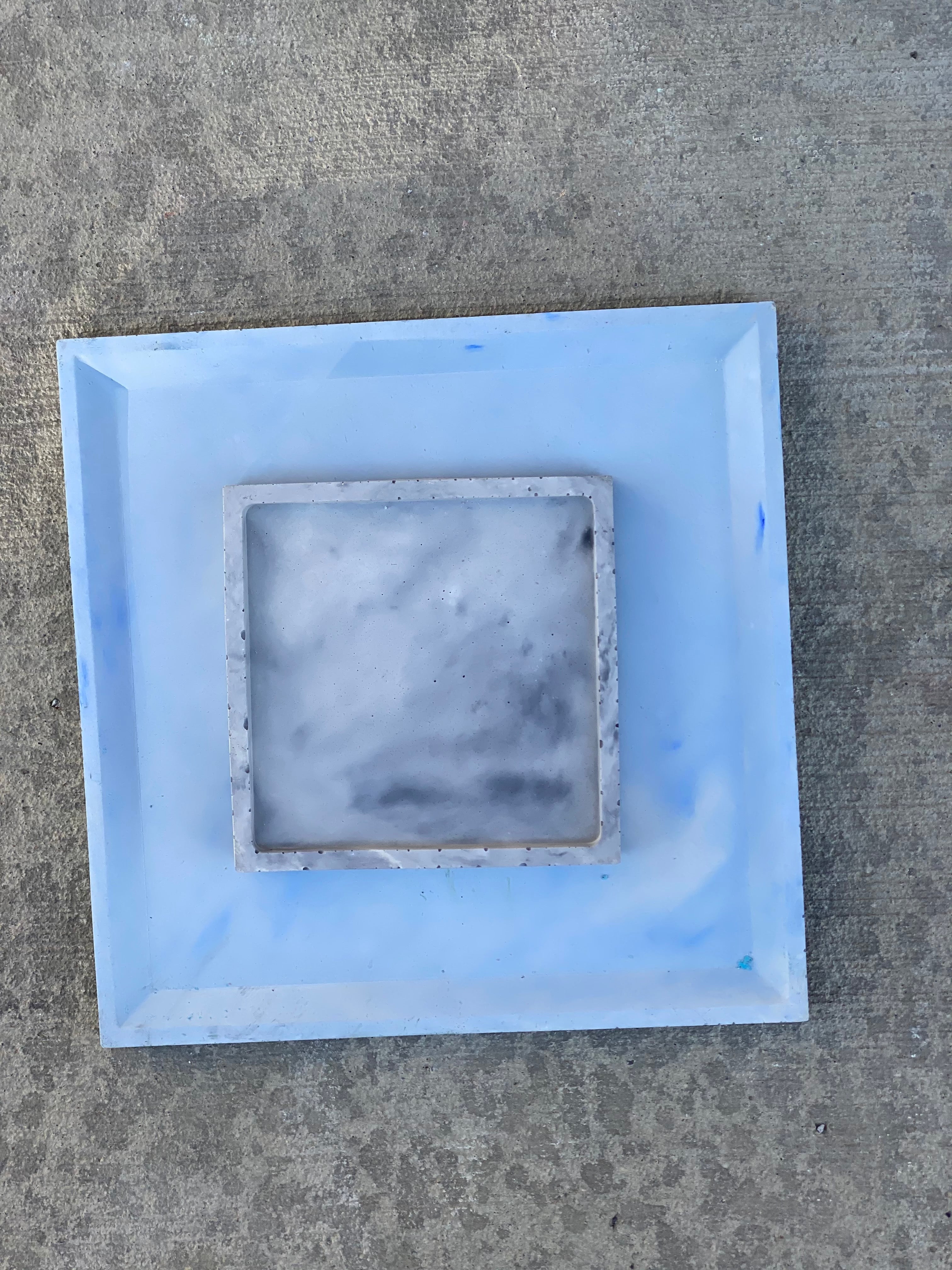 Square Concrete Trays