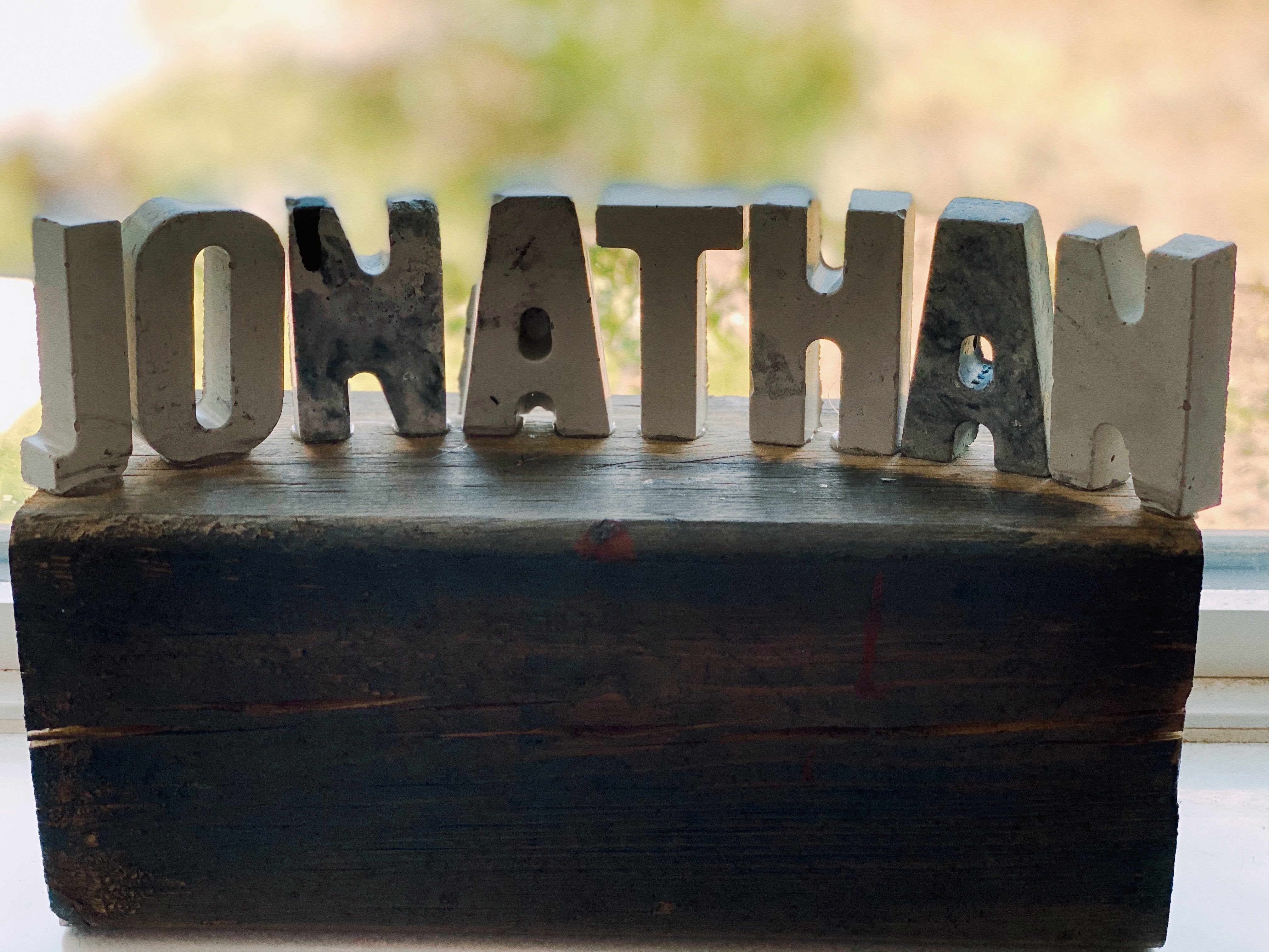 Concrete Letters - Grey Shed