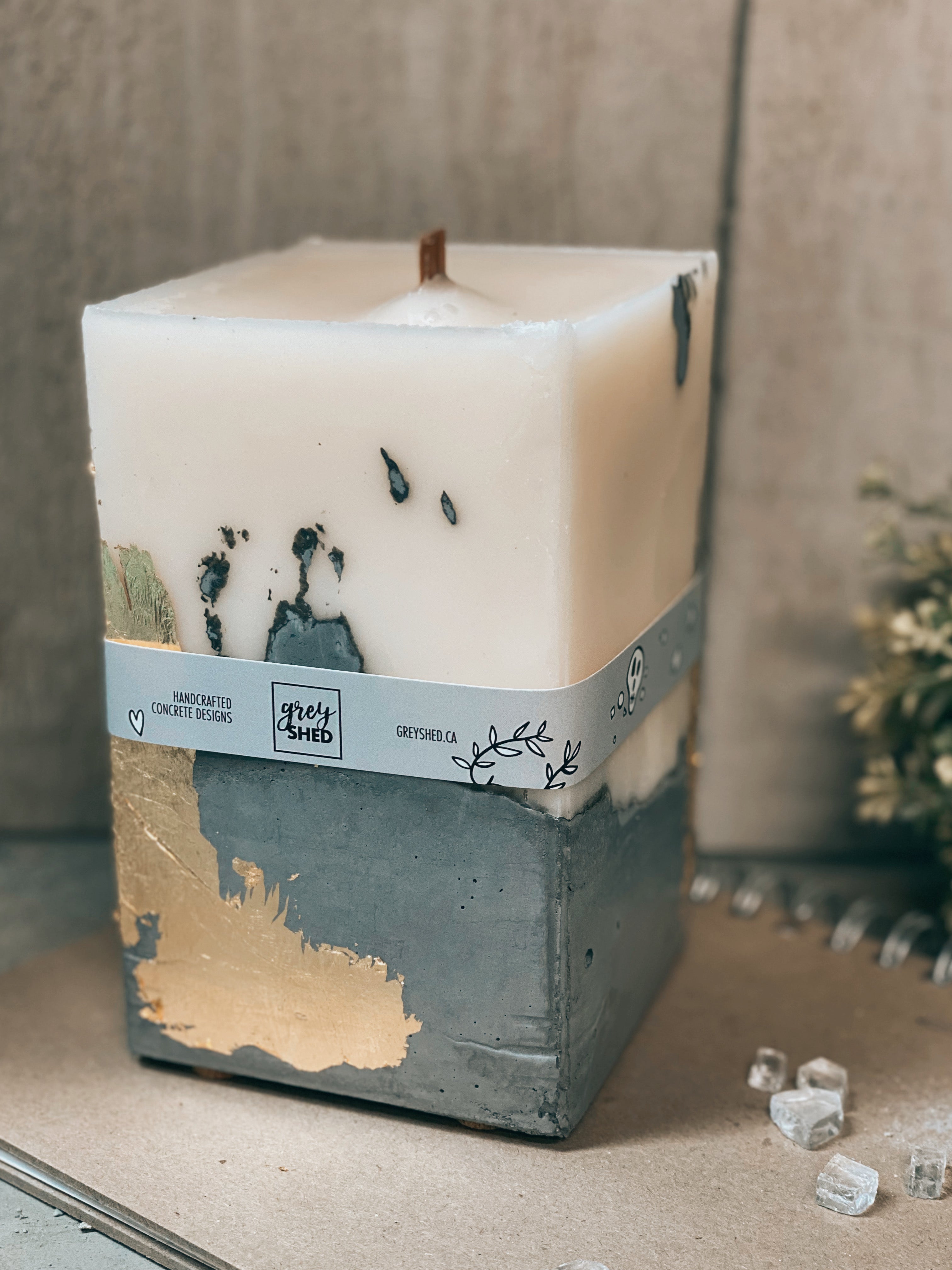 Concrete Candle Pillar