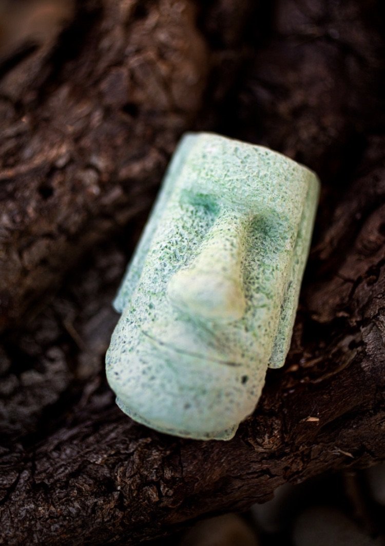 Easter Island Moai Head - Grey Shed