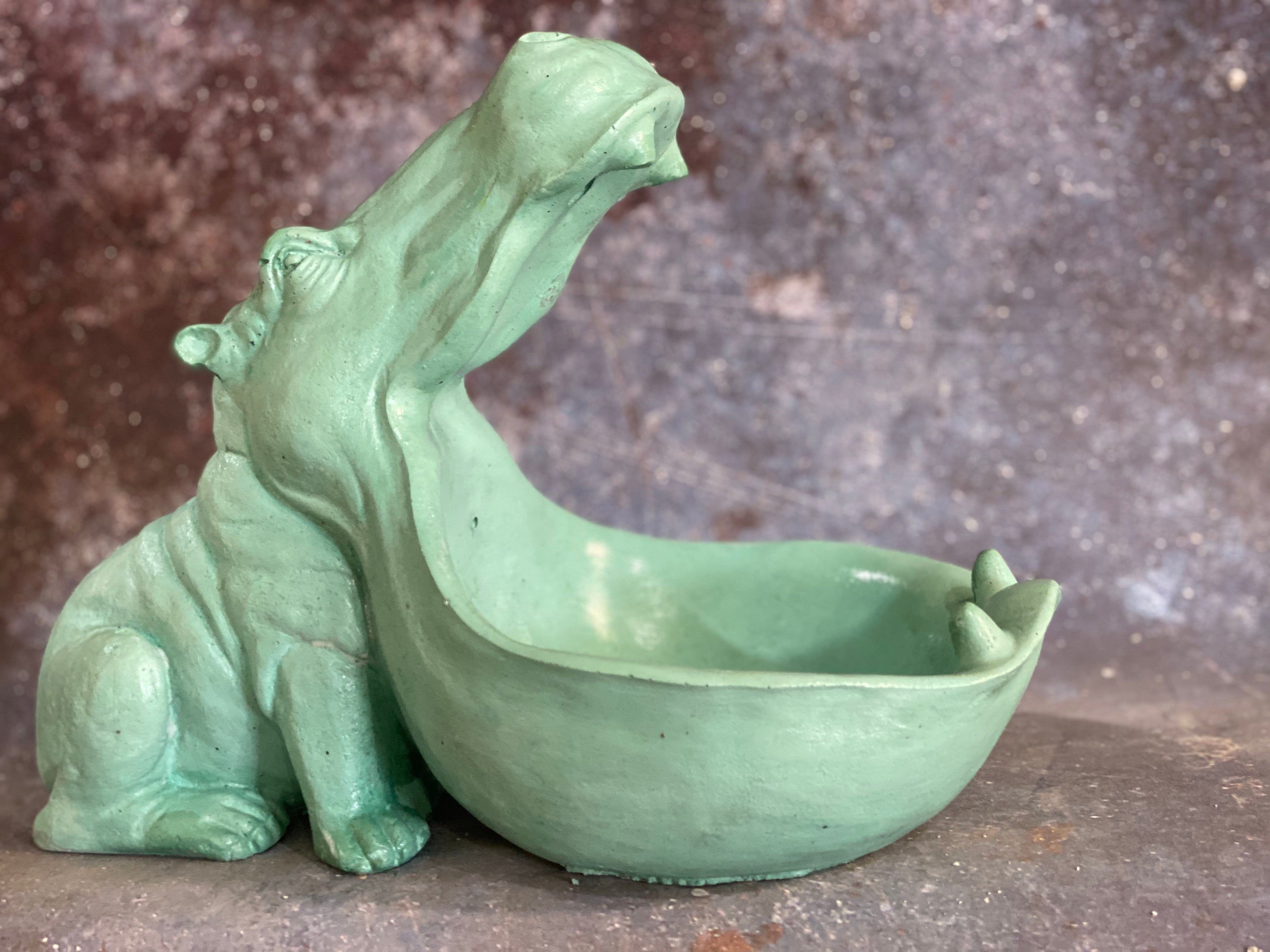Hazel Hippi the Hippopotamus, Planter and Keys Bowl