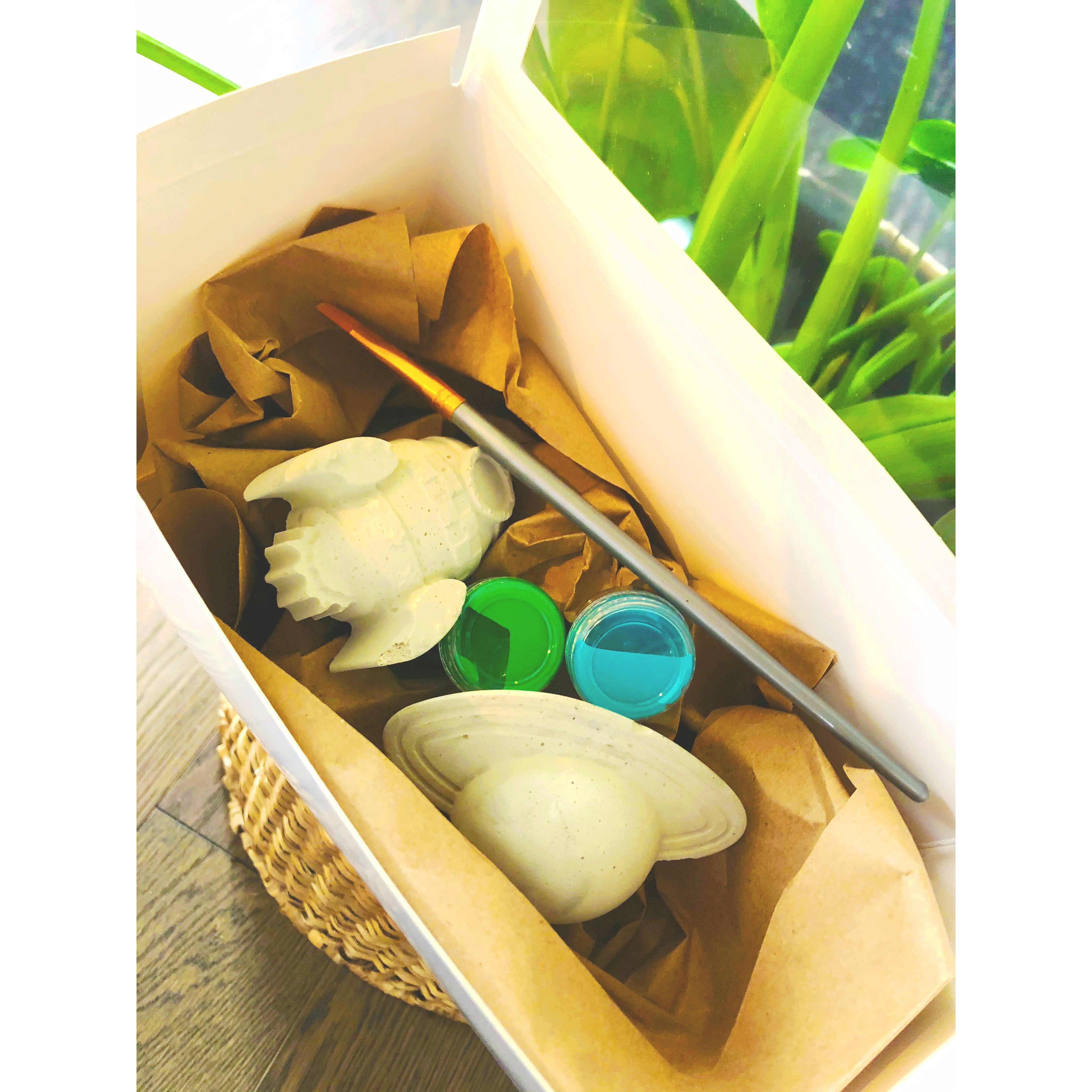 Kids Eco Friendly Painting Kits - Grey Shed