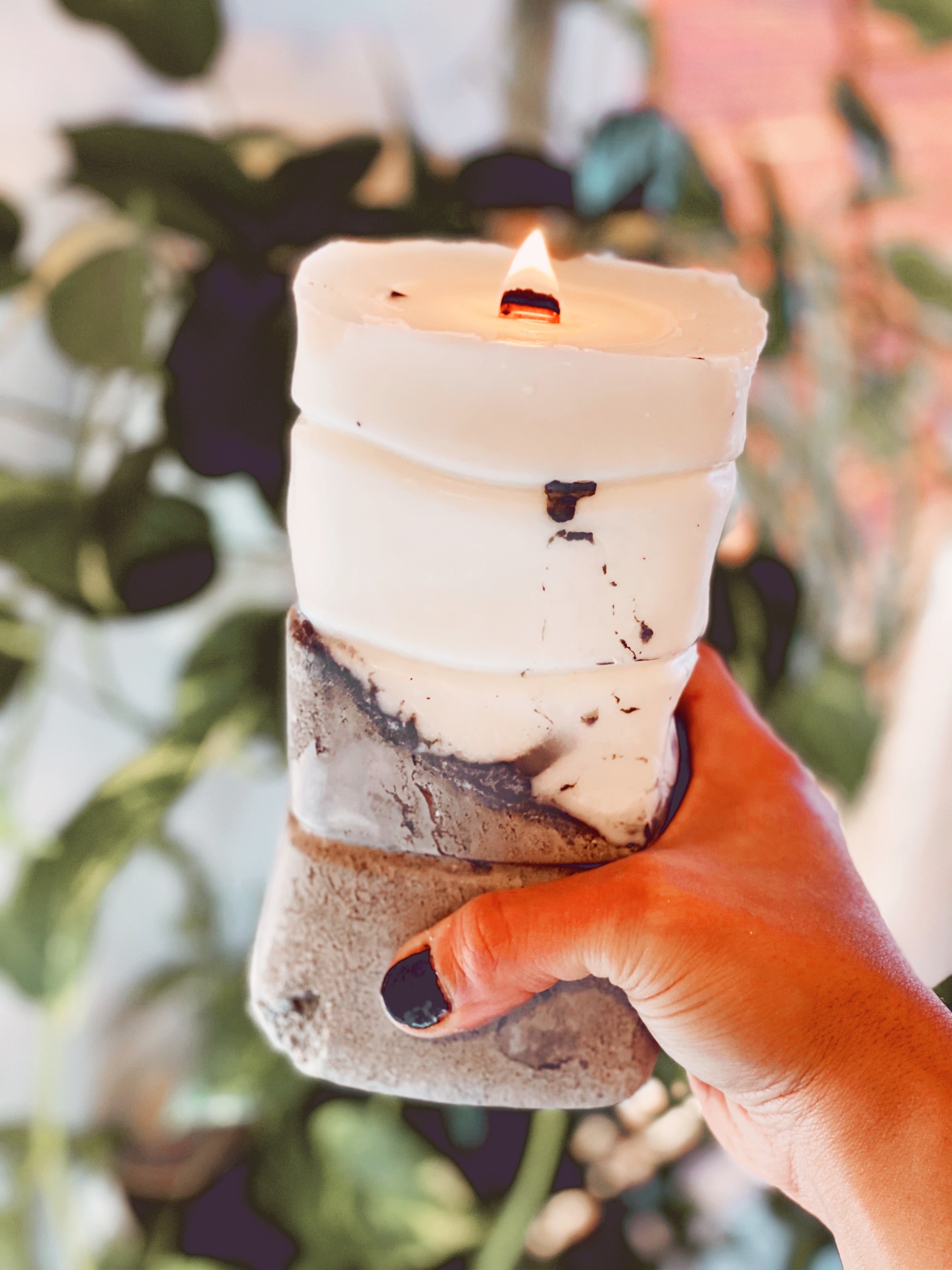 Concrete Candle Pillar
