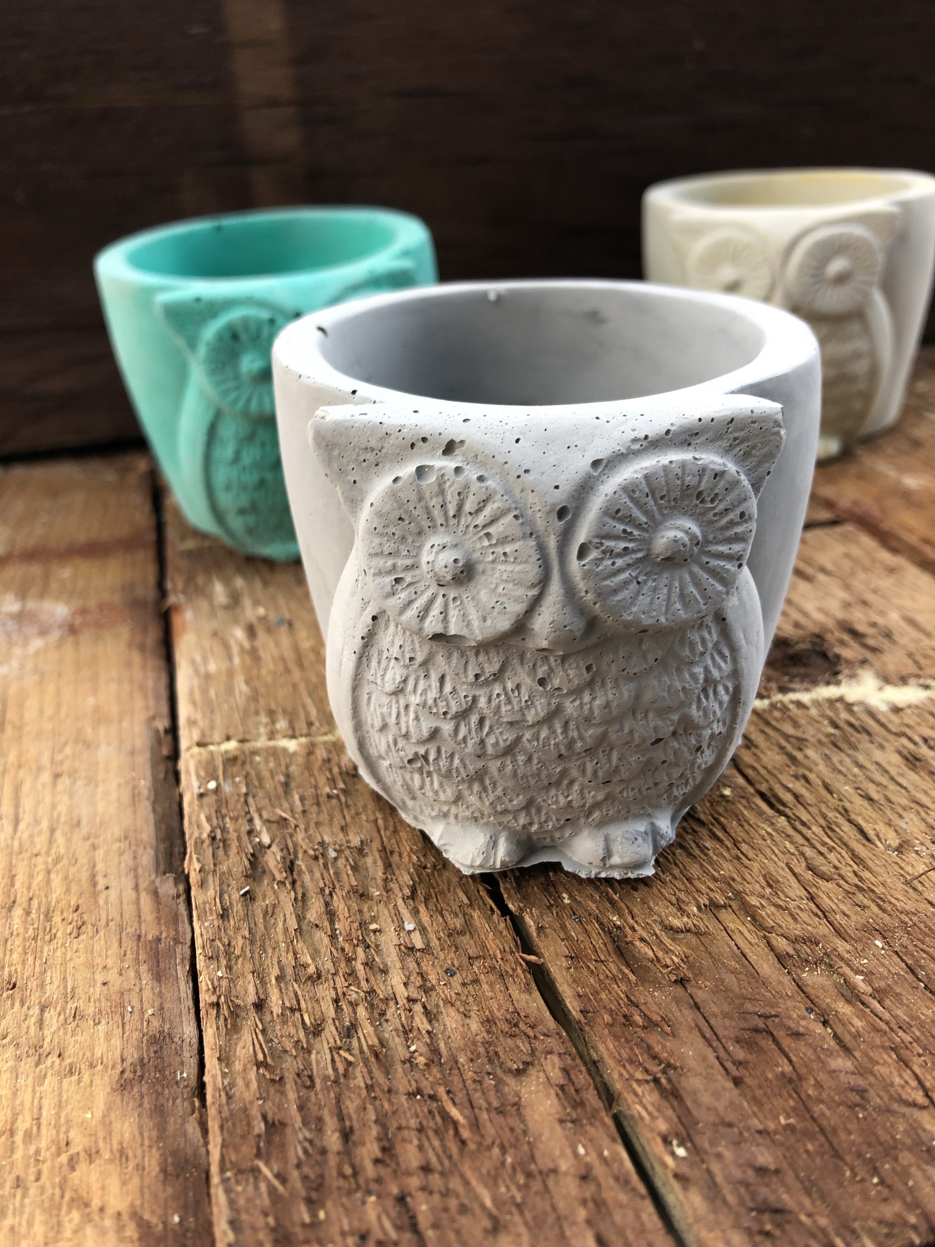 Owl Planter - Grey Shed