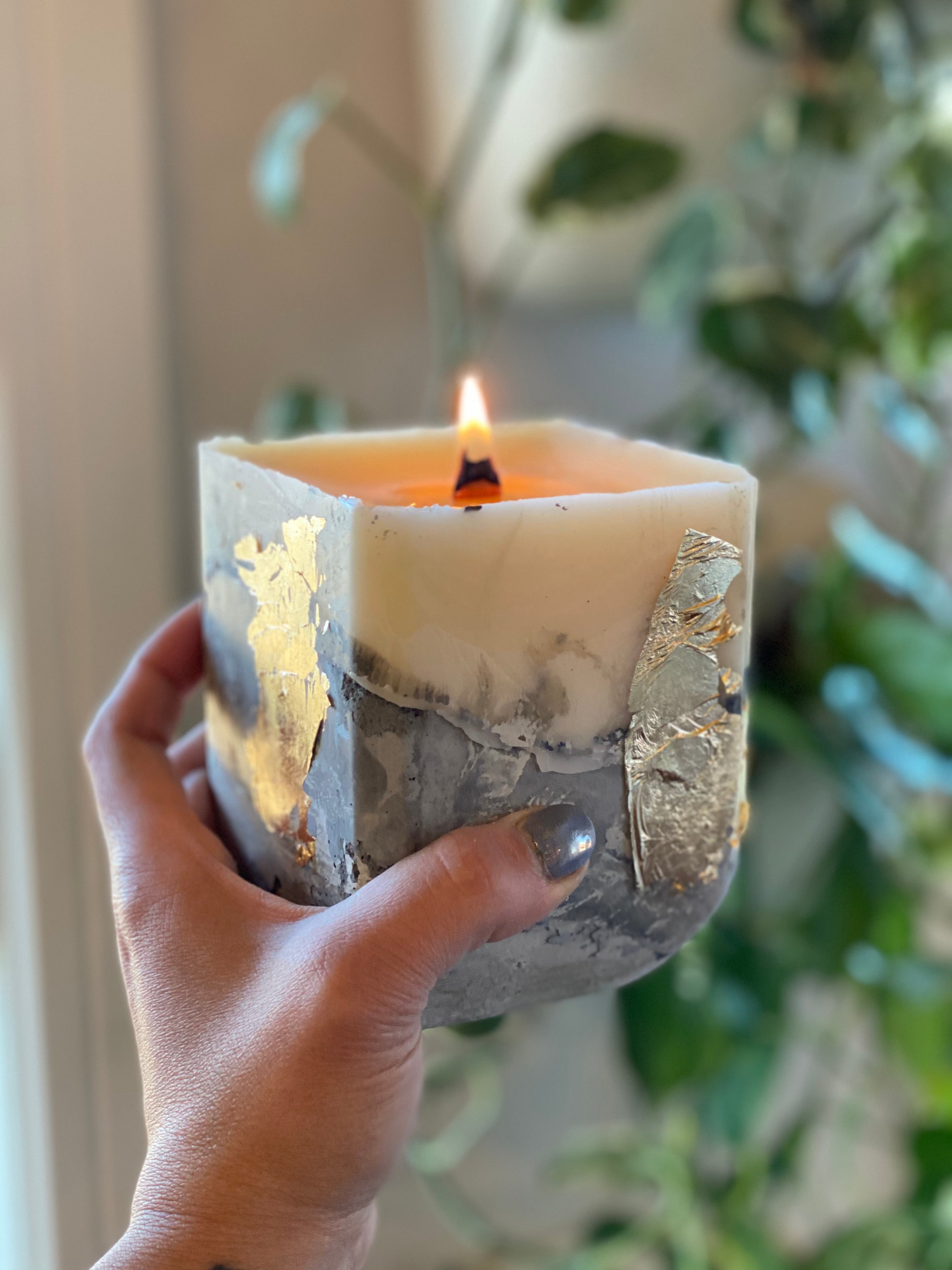Concrete Candle Pillar