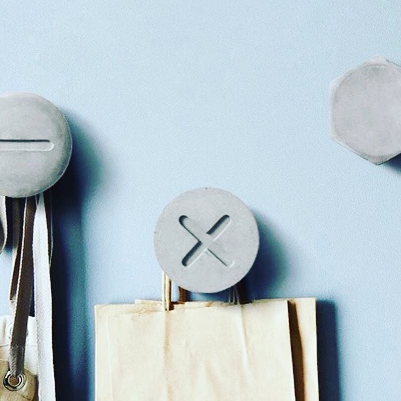 Screwed-Up Concrete Wall Hooks