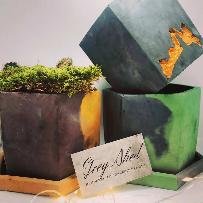Concrete Geometric Planter