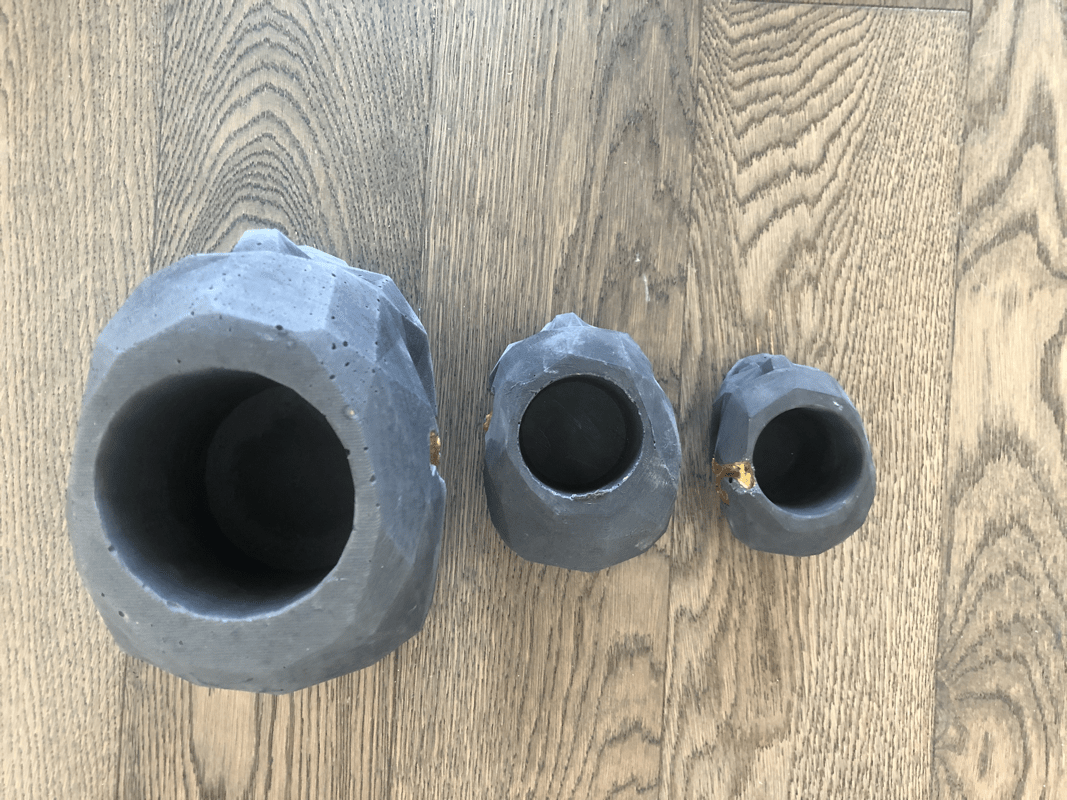 Concrete Skull Planters