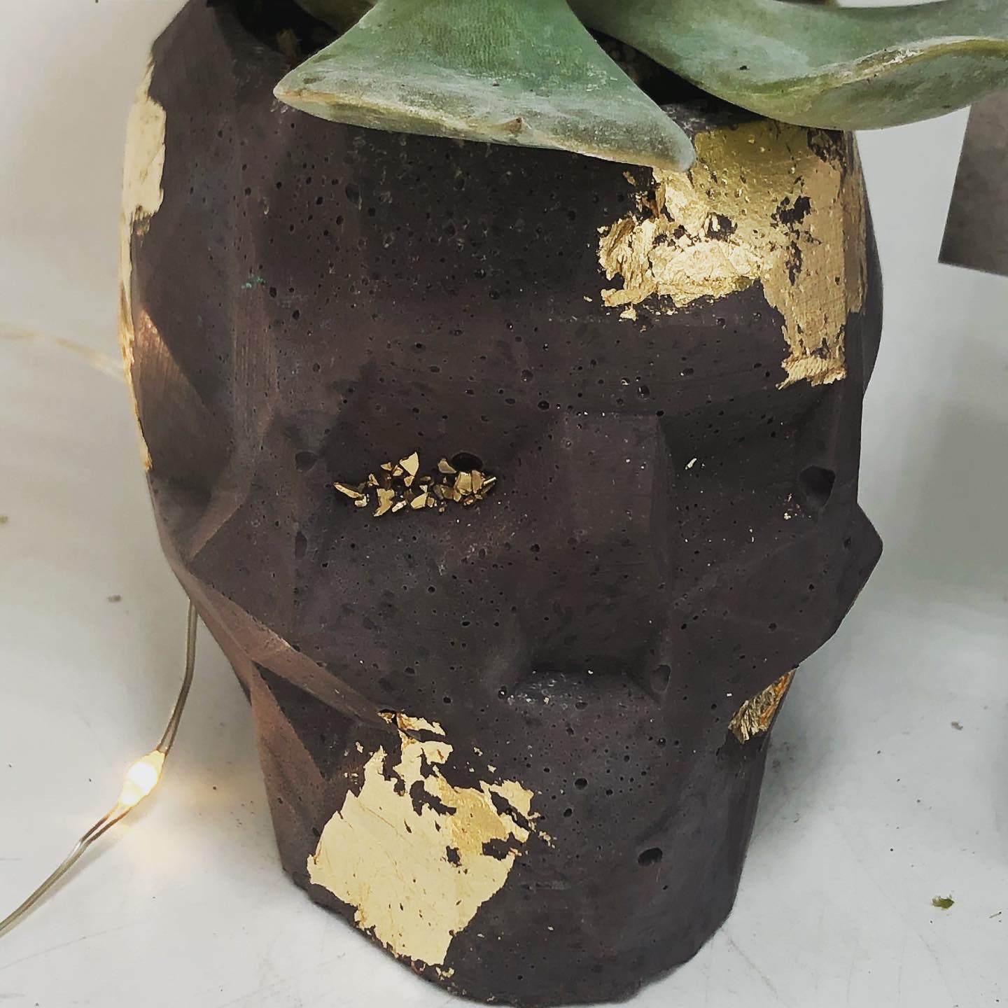 Concrete Skull Planters